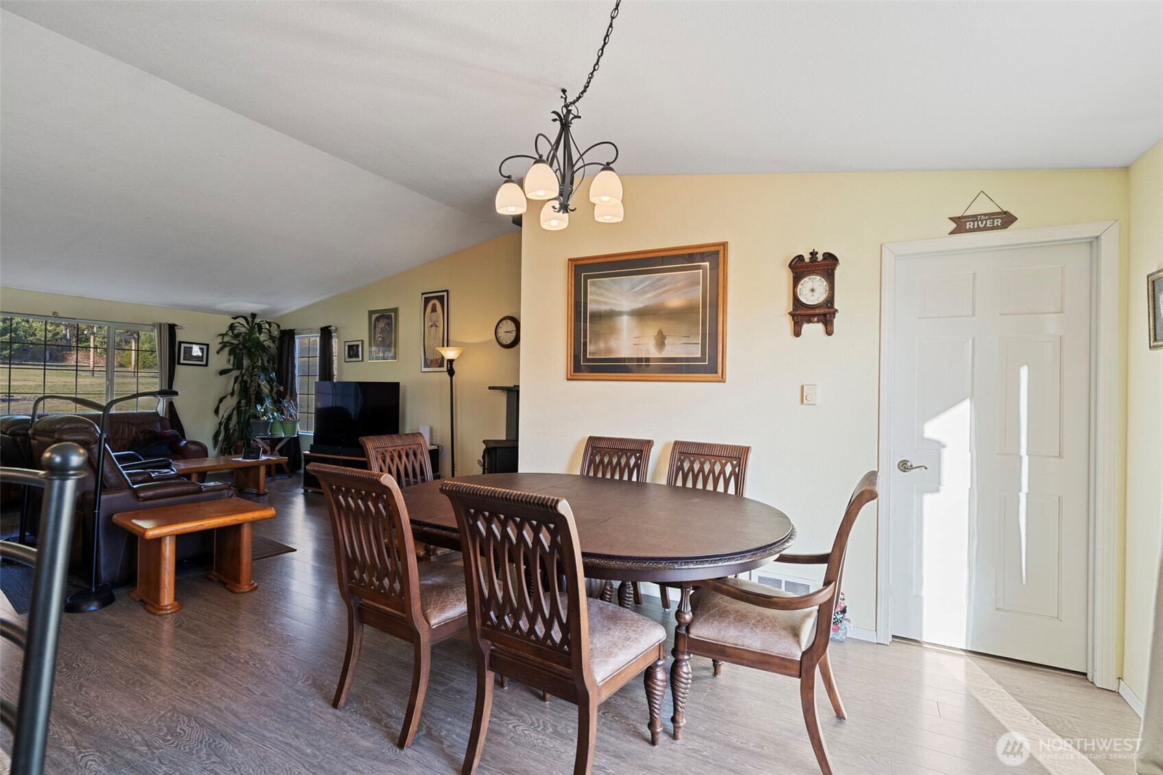 146 Rocky Lane Chehalis, WA 98532 - Photo 10 of 40 a view of a dining room with furniture and wooden floor