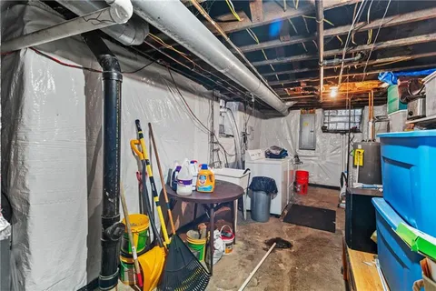 a view of storage and utility room