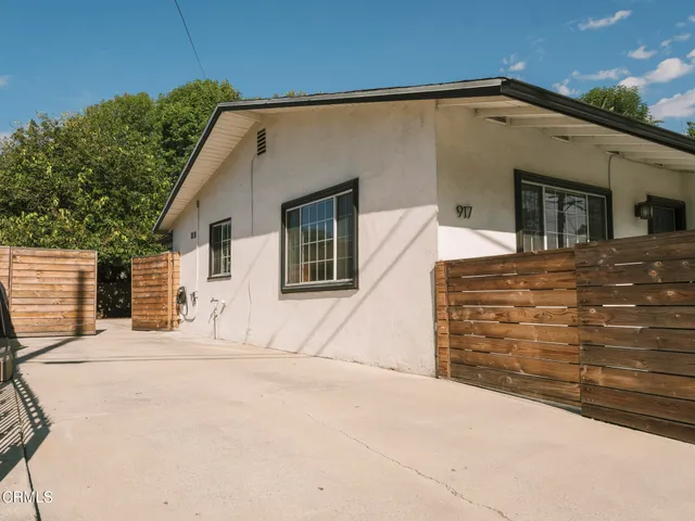 a backyard of a house