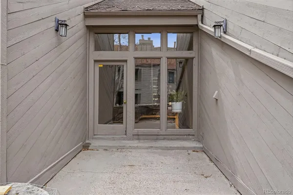 a view of front door