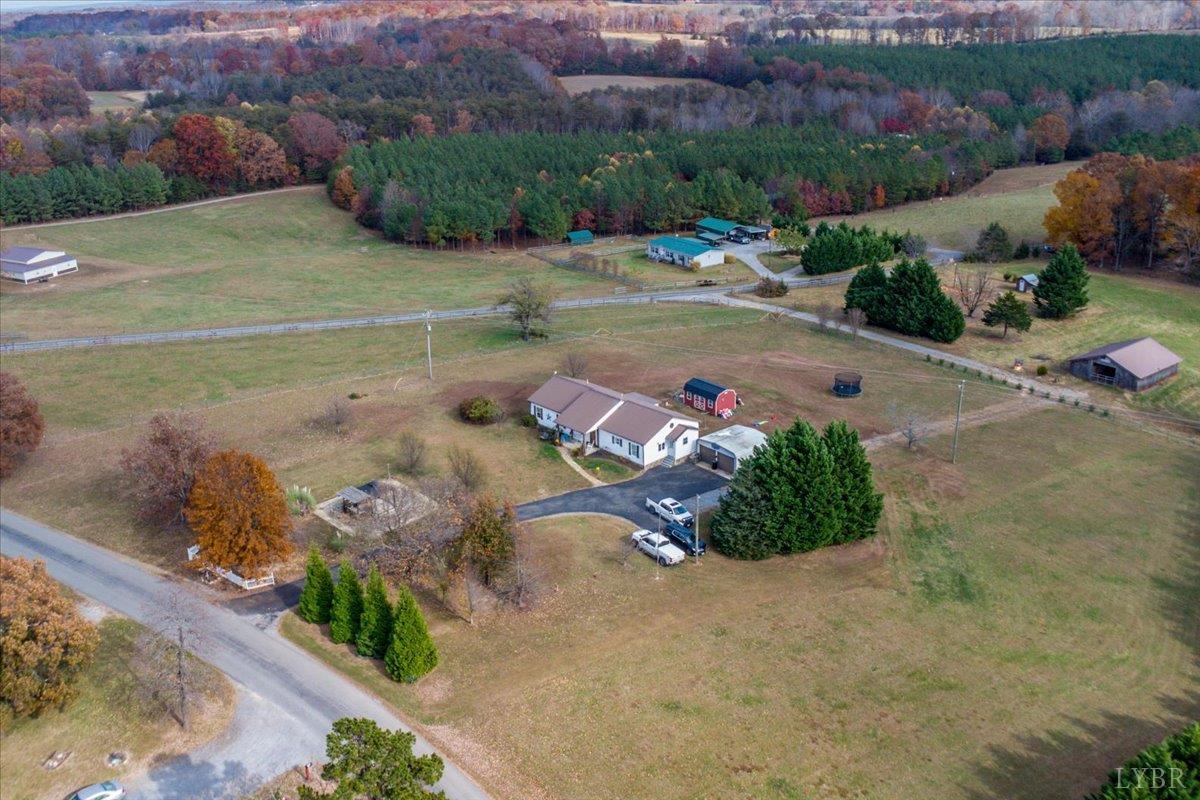 1618 Quaker Church Road Bedford, VA 24523 - Photo 45 of 50 an aerial view of a house with a yard