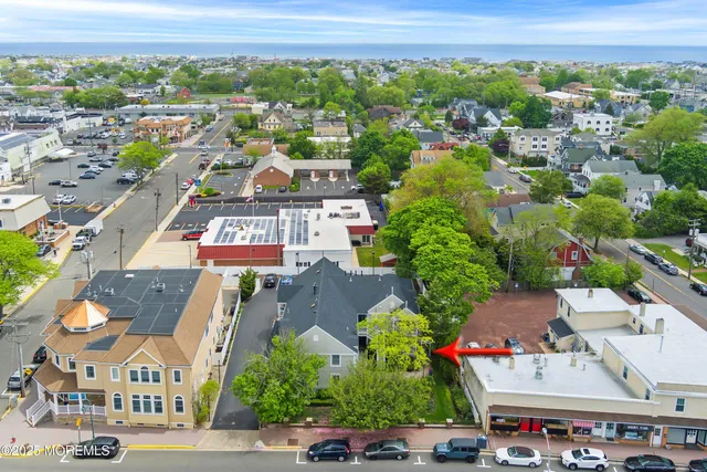 an aerial view of a city