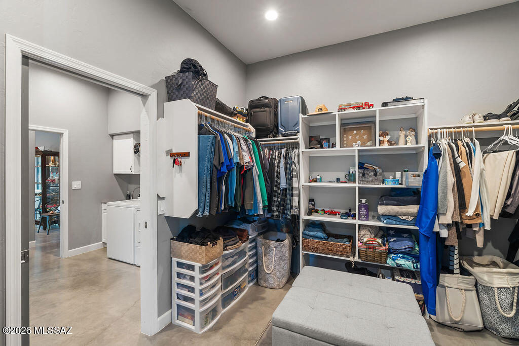 16276 East Empire View Road Vail, AZ 85641 - Photo 32 of 51 a view of walk in closet with clothes and shoes