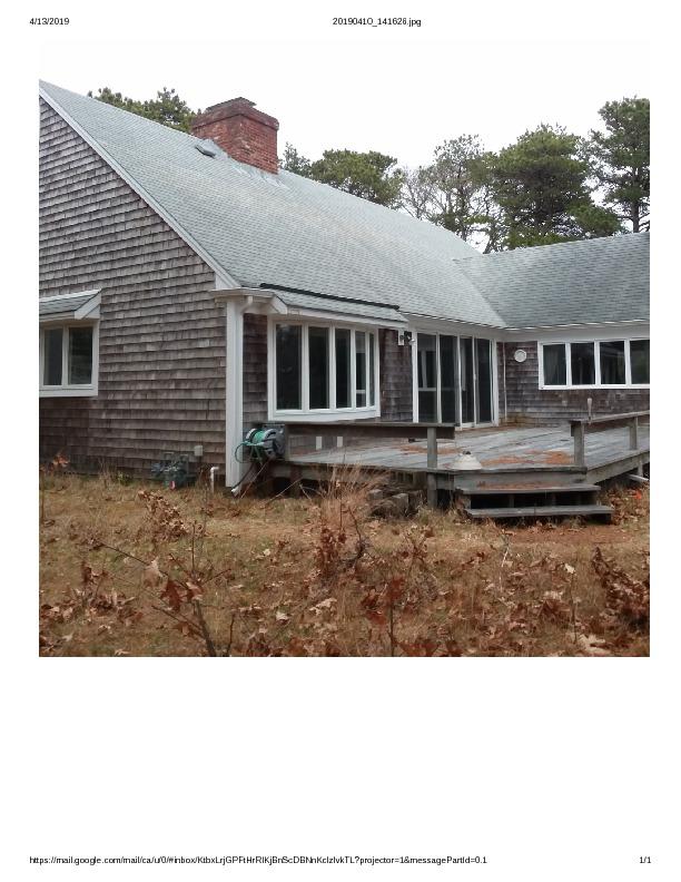 266 Round Cove Road Chatham, MA 02633 - Photo 7 of 12 rearwithdeck2