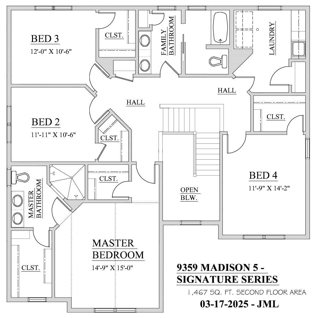 511 Woodside Court West Bend, WI 53095 - Photo 49 of 49 Second Floor Plan