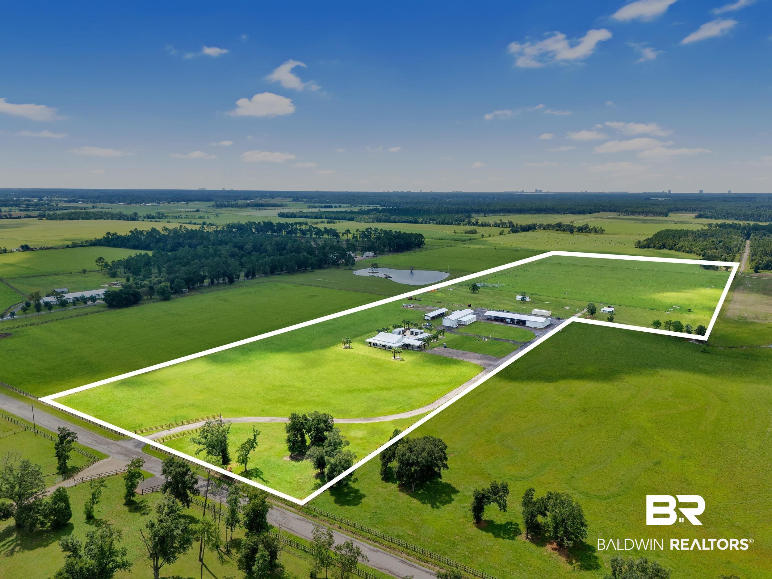22592 Pastoral Lane Foley, AL 36535 - Photo 40 of 45 View of rural area with property boundaries highlighted