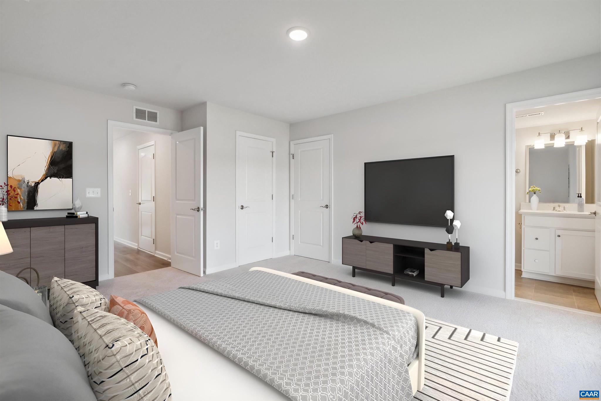 3000 Rambling Brk Lane, Unit 120 Crozet, VA 22932 - Photo 26 of 44 a bedroom with a bed and a television