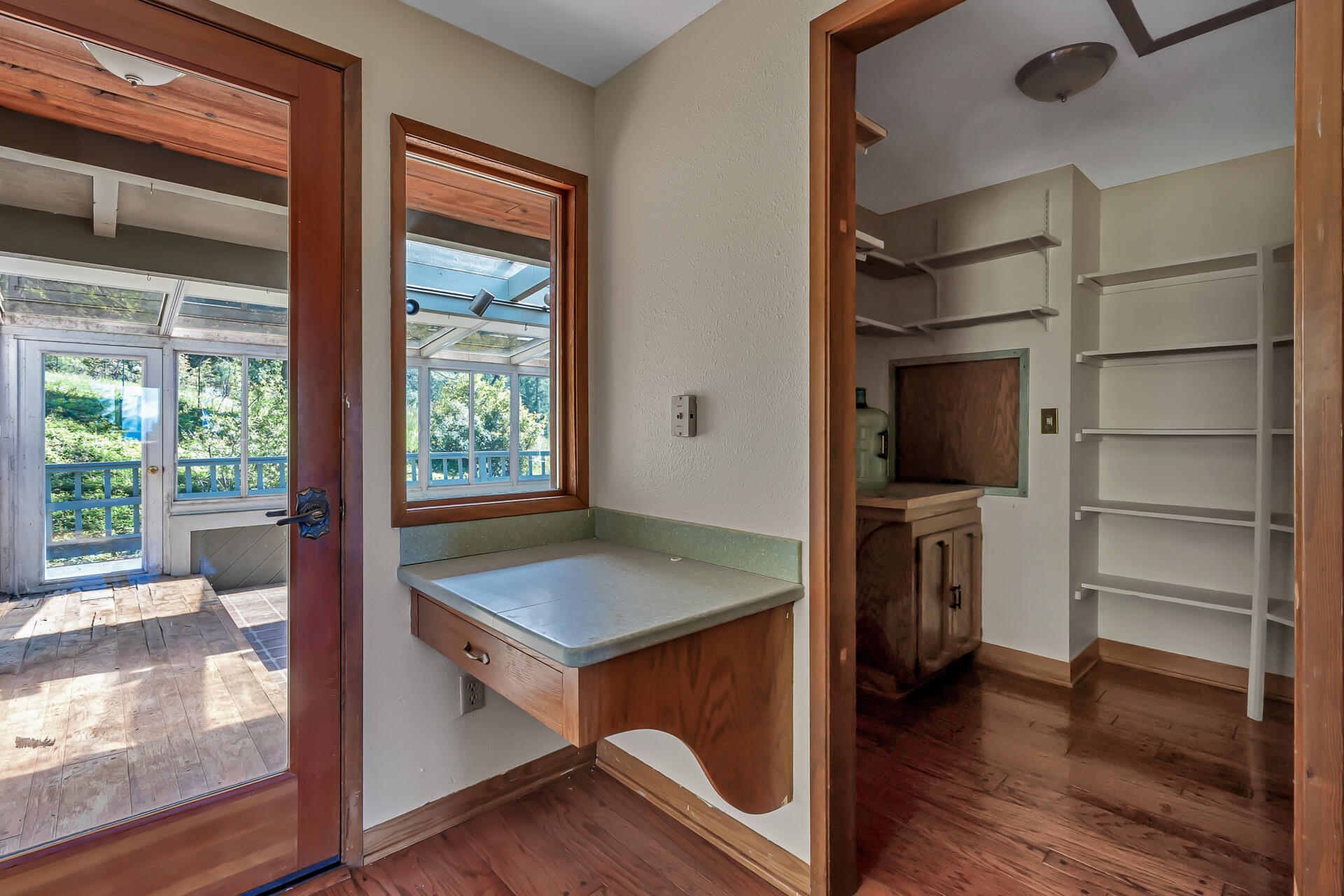 15368 Star Flower Road Oak Run, CA 96069 - Photo 36 of 63 a view of kitchen with furniture and wooden floor