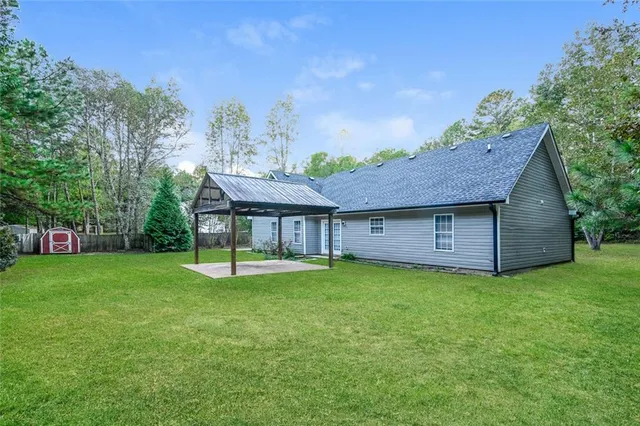 a view of outdoor space and yard