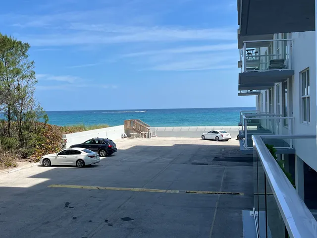 a view of a terrace with a yard