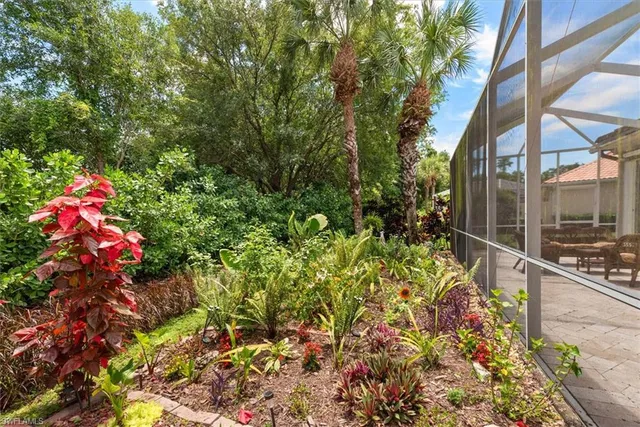 a view of outdoor space with seating area