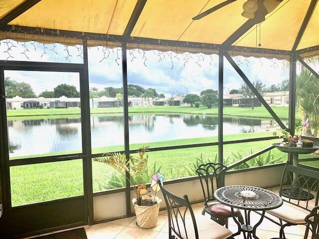 18900 Haywood Terrace, Unit 5 Boca Raton, FL 33496 - Photo 13 of 18 Back Patio w/Lake View
