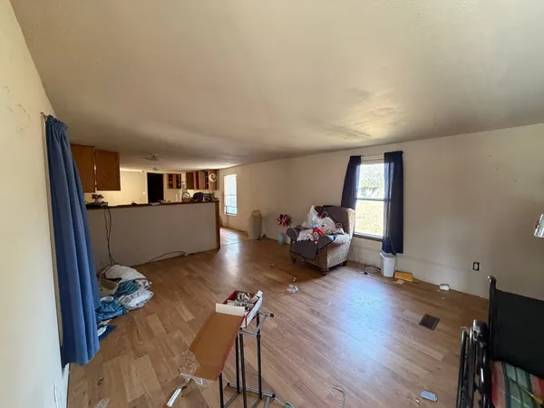 a view of wooden floor