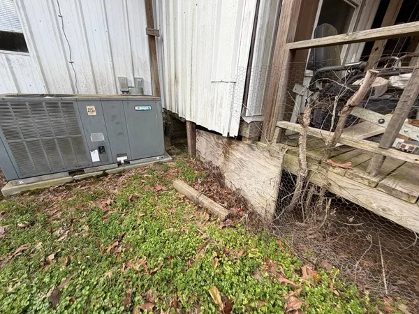 a backyard of a house