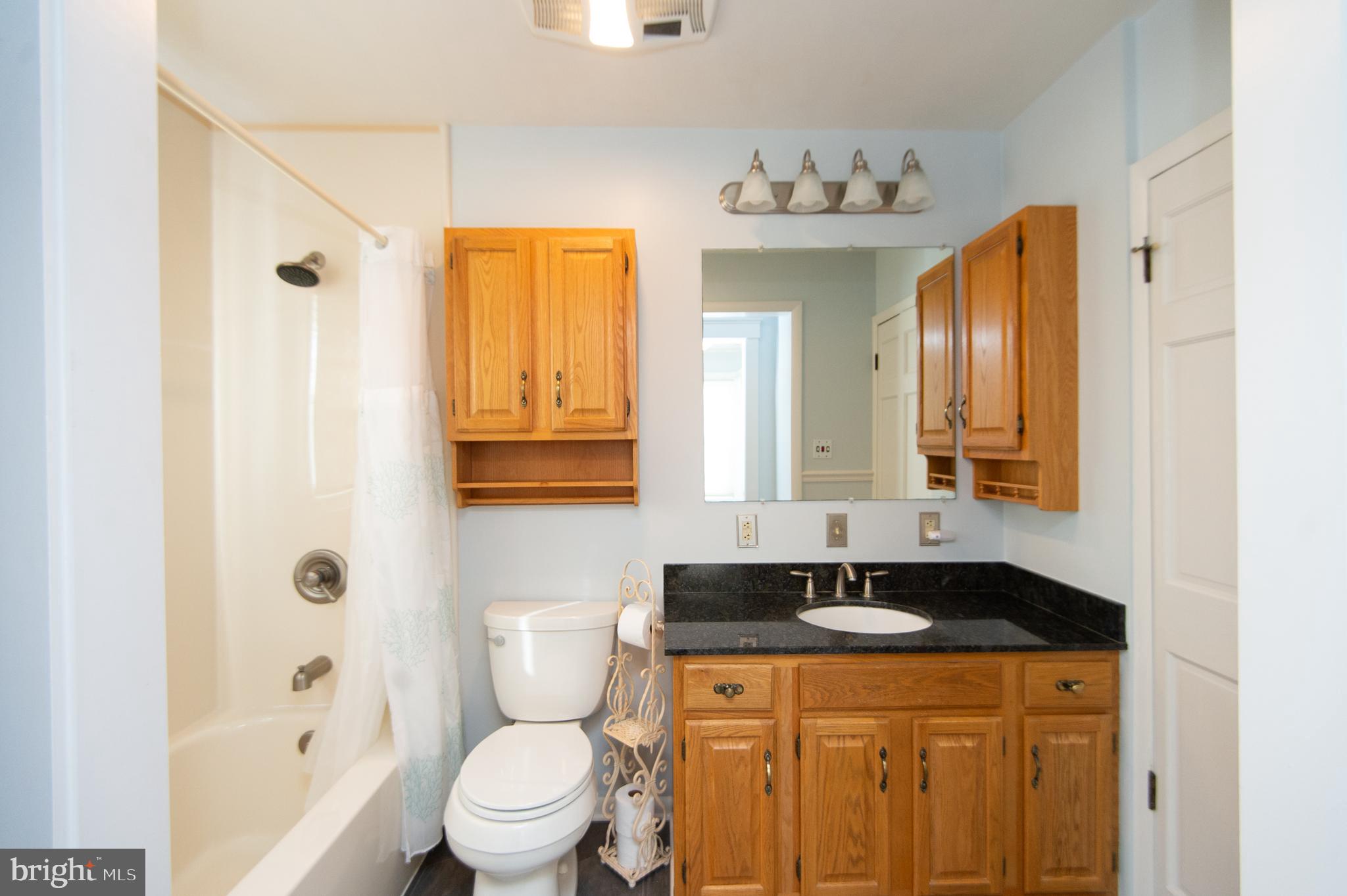 409 Bayly Avenue Cambridge, MD 21613 - Photo 26 of 54 a bathroom with a granite countertop sink and a mirror