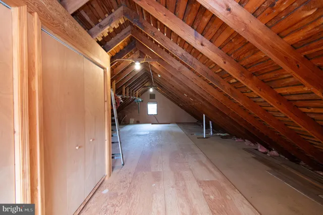 a view of hallway with windows