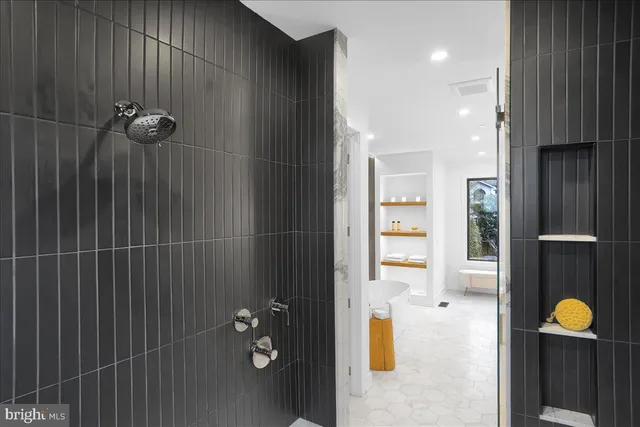 a close view of closet