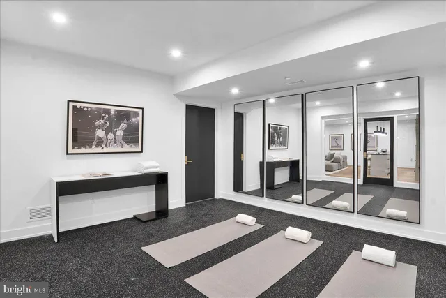 a view of an empty room