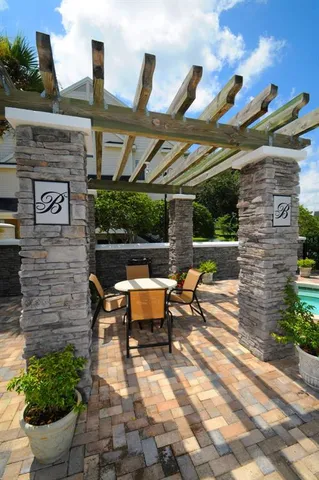 a view of outdoor seating