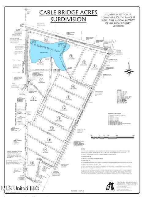 15538 Touriel Road Gulfport, MS 39503 - Photo 3 of 7 Cable Bridge Acres Plat