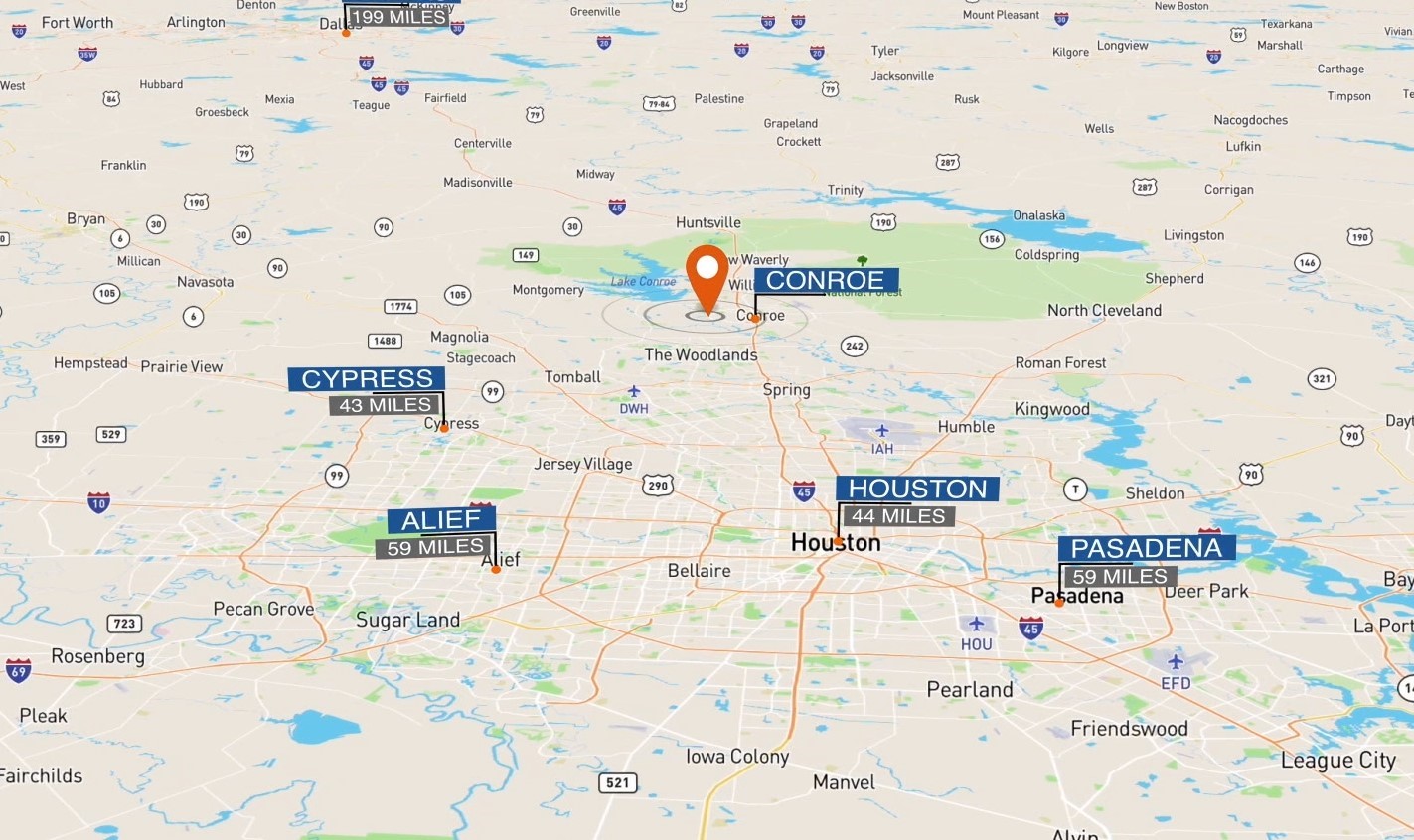 5030 West Davis Street Conroe, TX 77304 - Photo 11 of 13 a picture of a book shelf of the sand