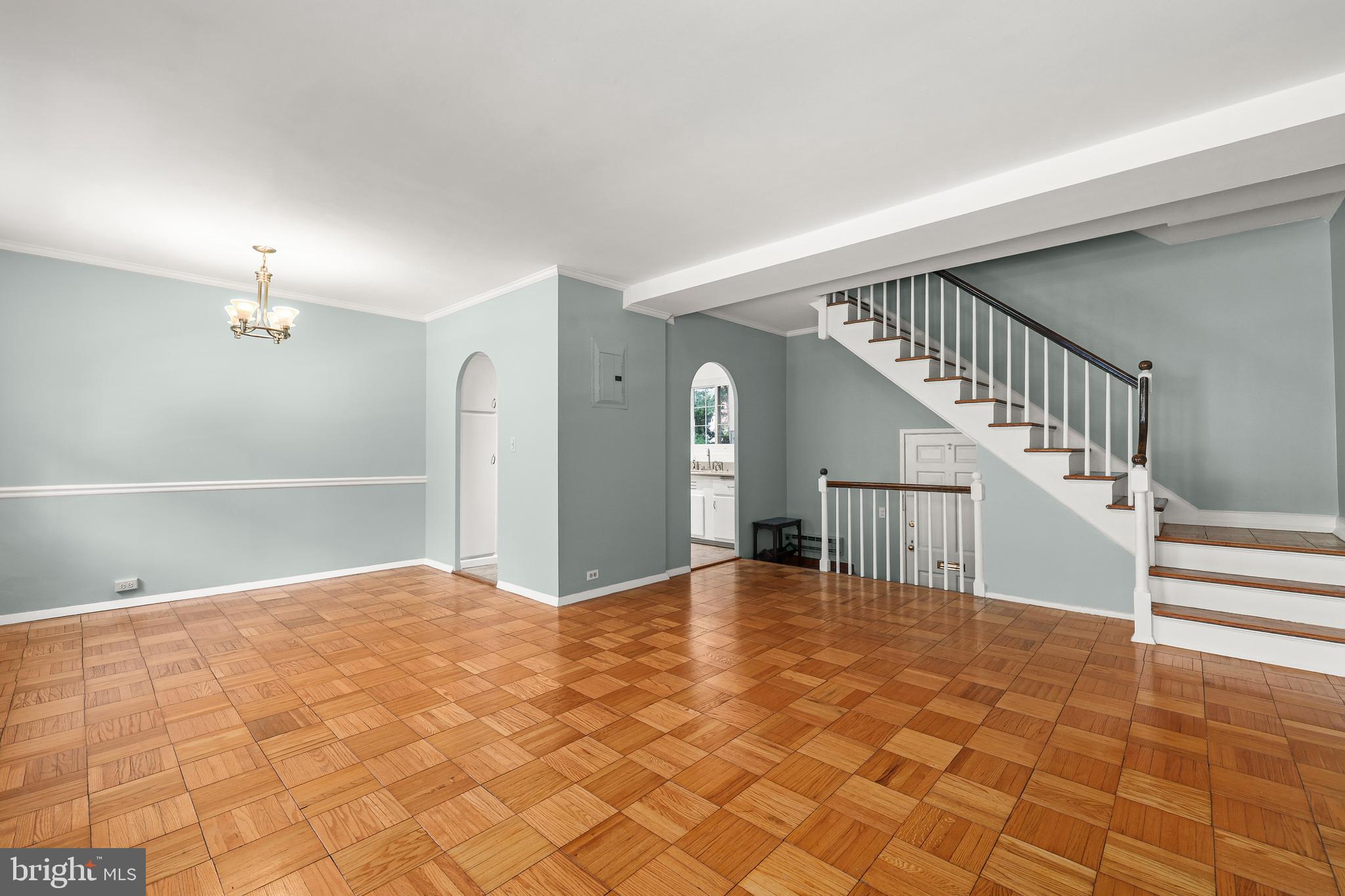 3519 Valley Drive Alexandria, VA 22302 - Photo 5 of 54 a view of empty room with stairs and a chandelier