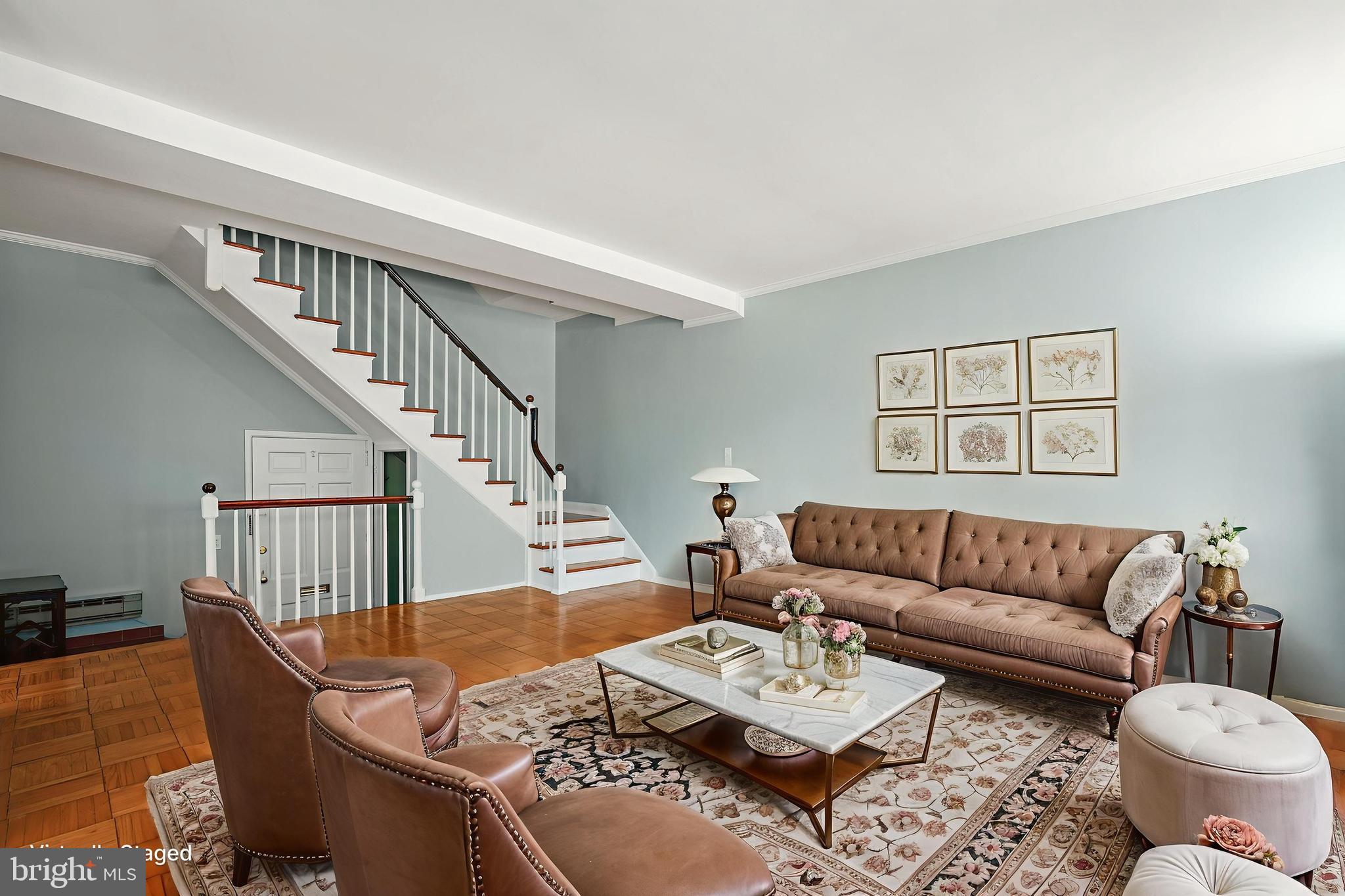 3519 Valley Drive Alexandria, VA 22302 - Photo 7 of 54 a living room with furniture a rug and a wooden floor