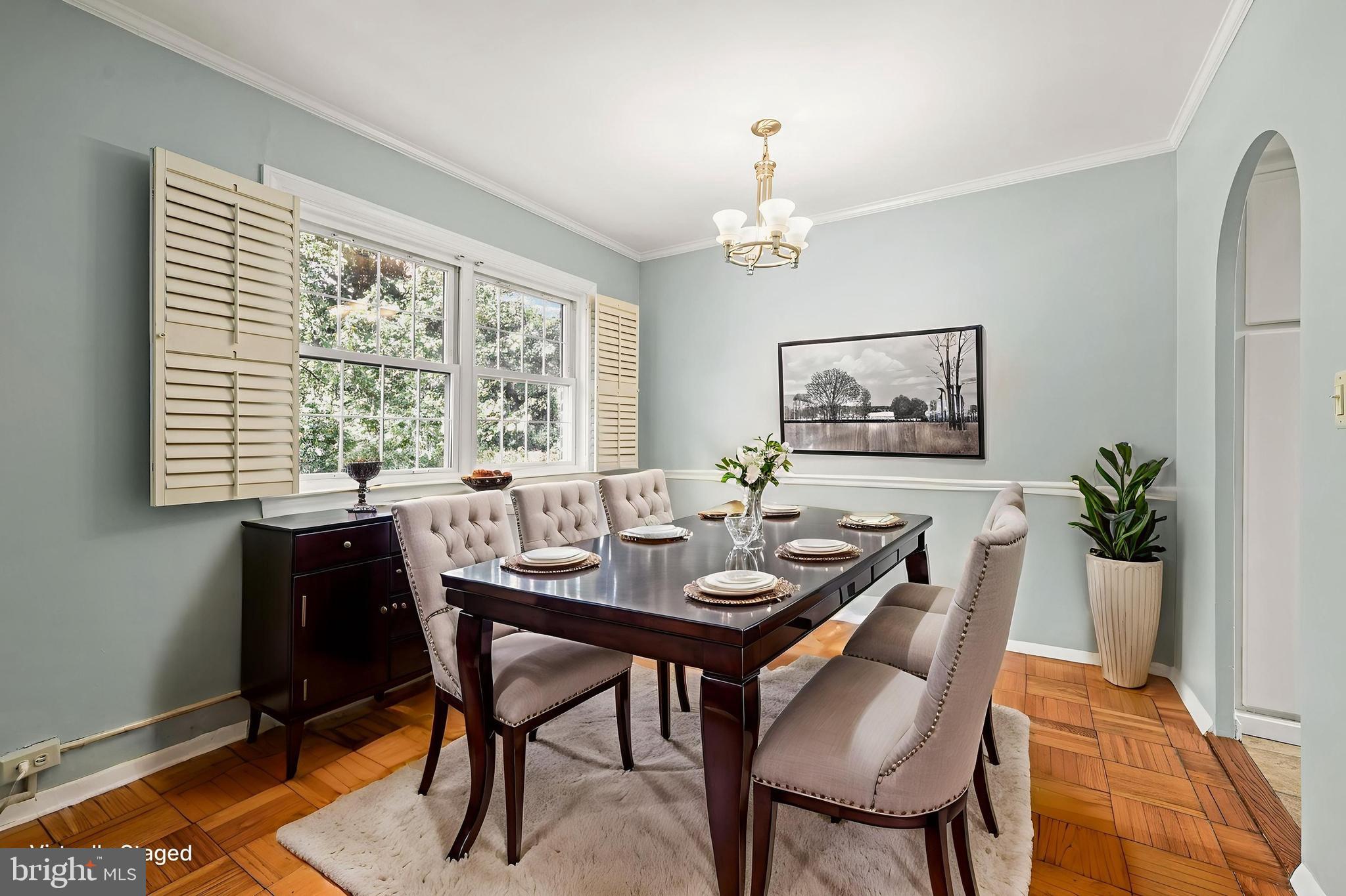 3519 Valley Drive Alexandria, VA 22302 - Photo 10 of 54 a view of a dining room with furniture window and wooden floor