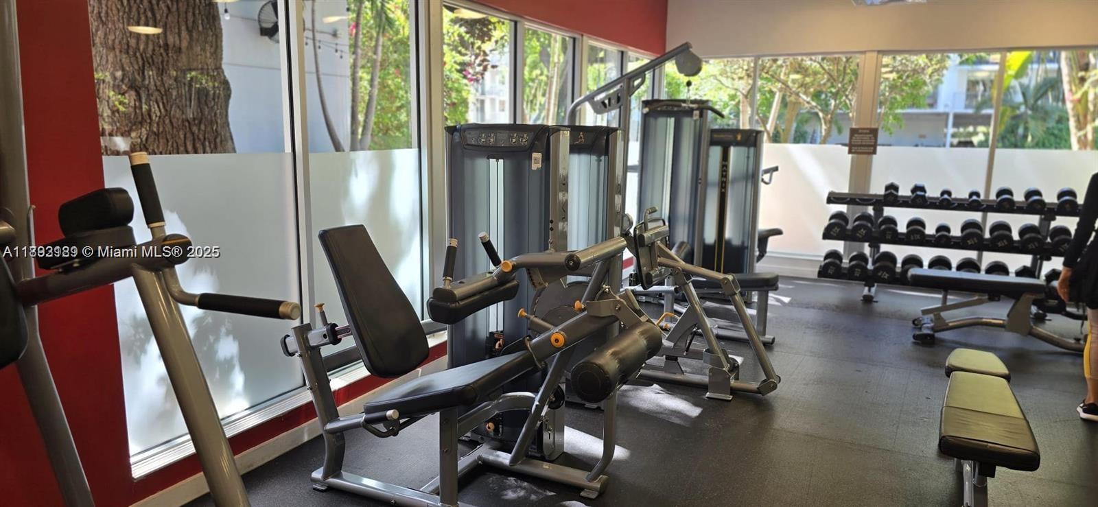 650 Northeast 64th Street, Unit G608 Miami, FL 33138 - Photo 13 of 31 a view of a room with gym equipment