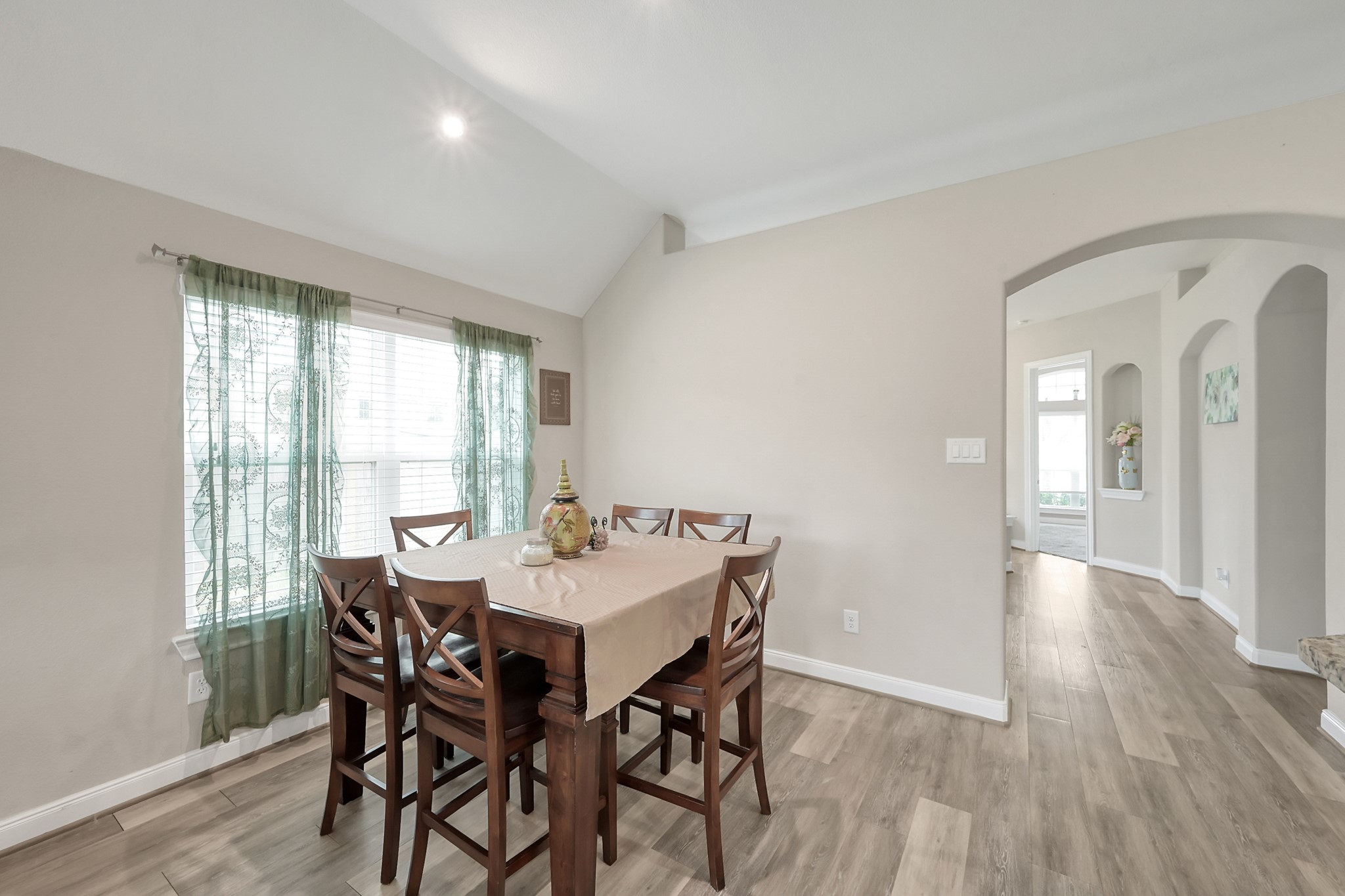 17923 Durango Point Court Tomball, TX 77377 - Photo 14 of 36 The breakfast area is a good size and there is recessed lighting throughout this area of the home.