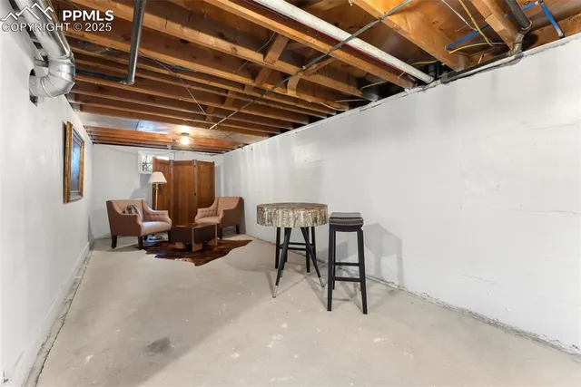 a view of dining room with furniture