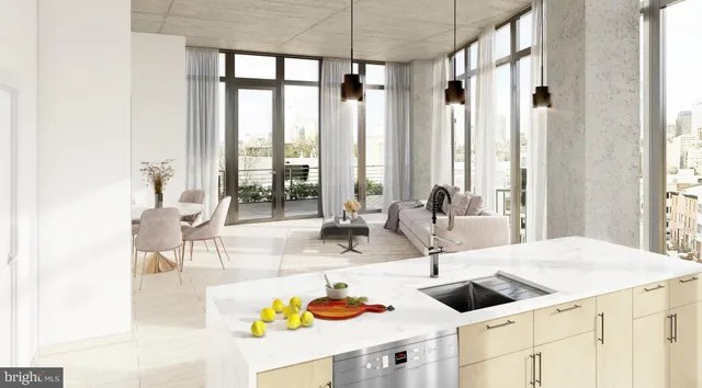 a terrace view with seating space and garden