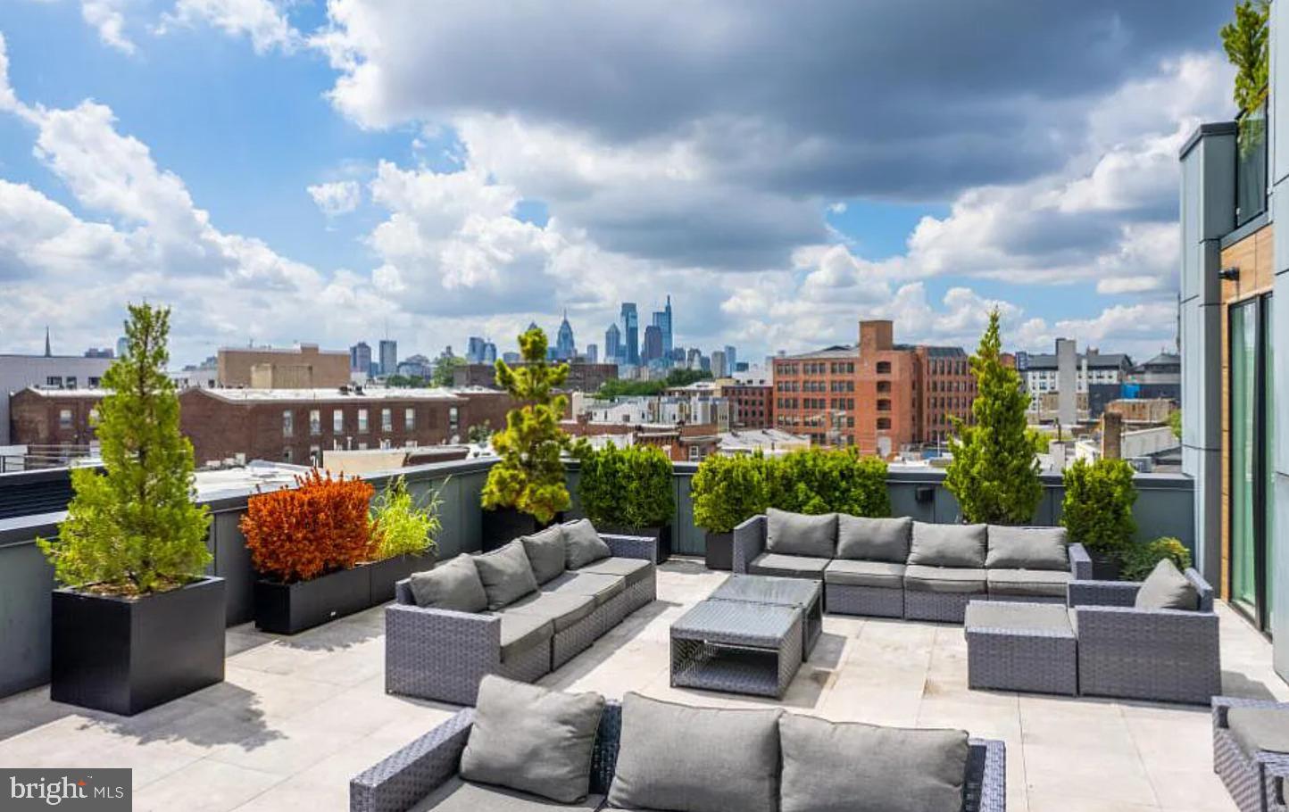 1222 North 2nd Street, Unit 403 Philadelphia, PA 19122 - Photo 30 of 37 a terrace view with seating space and garden
