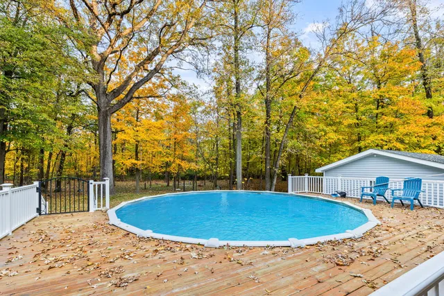 a view of outdoor space yard and swimming pool