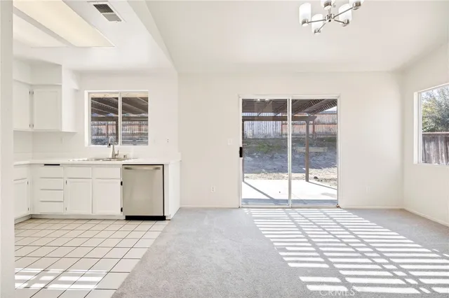 a view of a kitchen with a stove