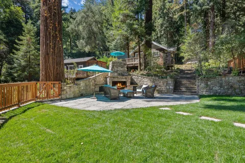 a view of outdoor space and yard