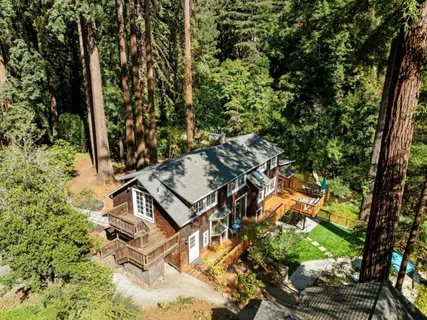 a view of yard with tree