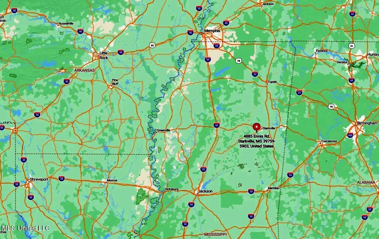 4885 Ennis Road Starkville, MS 39759 - Photo 39 of 52 Map2