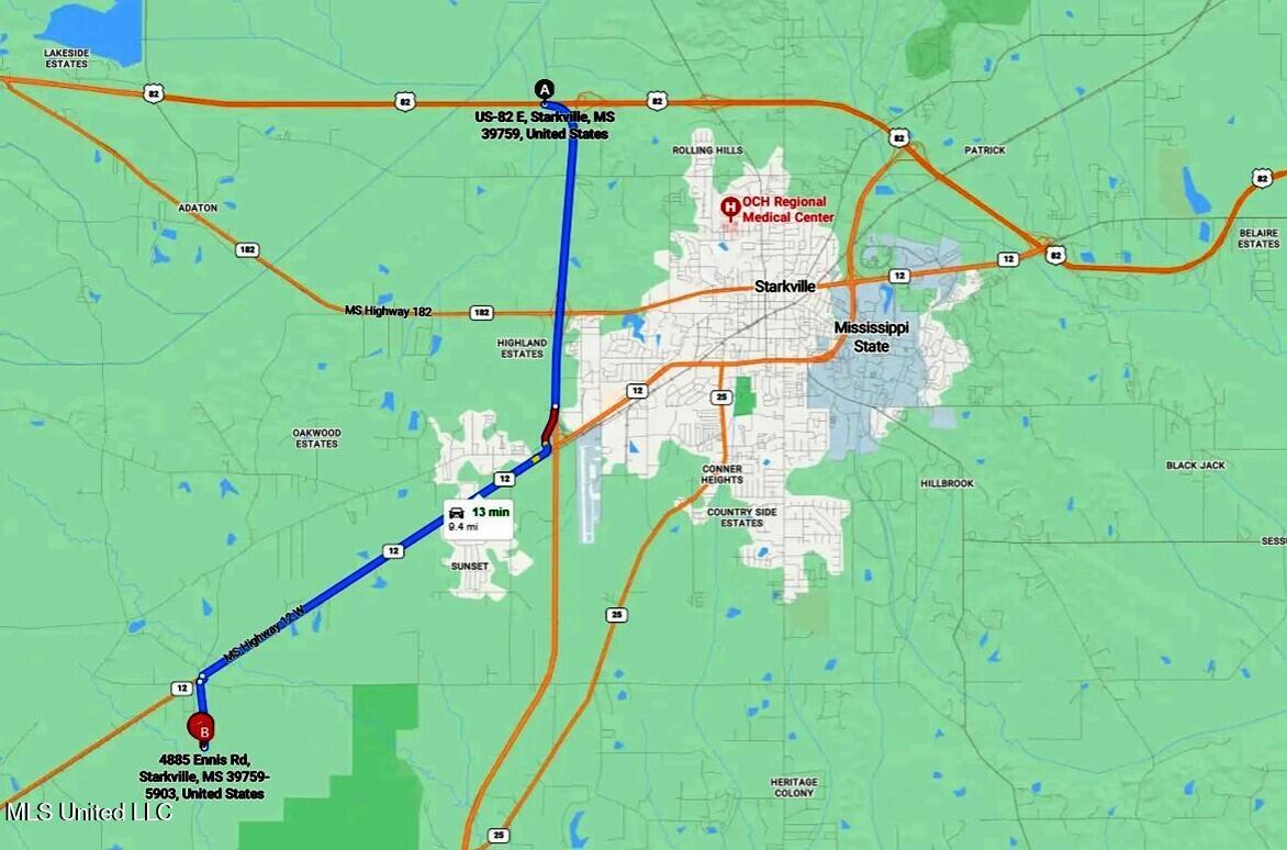 4885 Ennis Road Starkville, MS 39759 - Photo 46 of 52 Map3