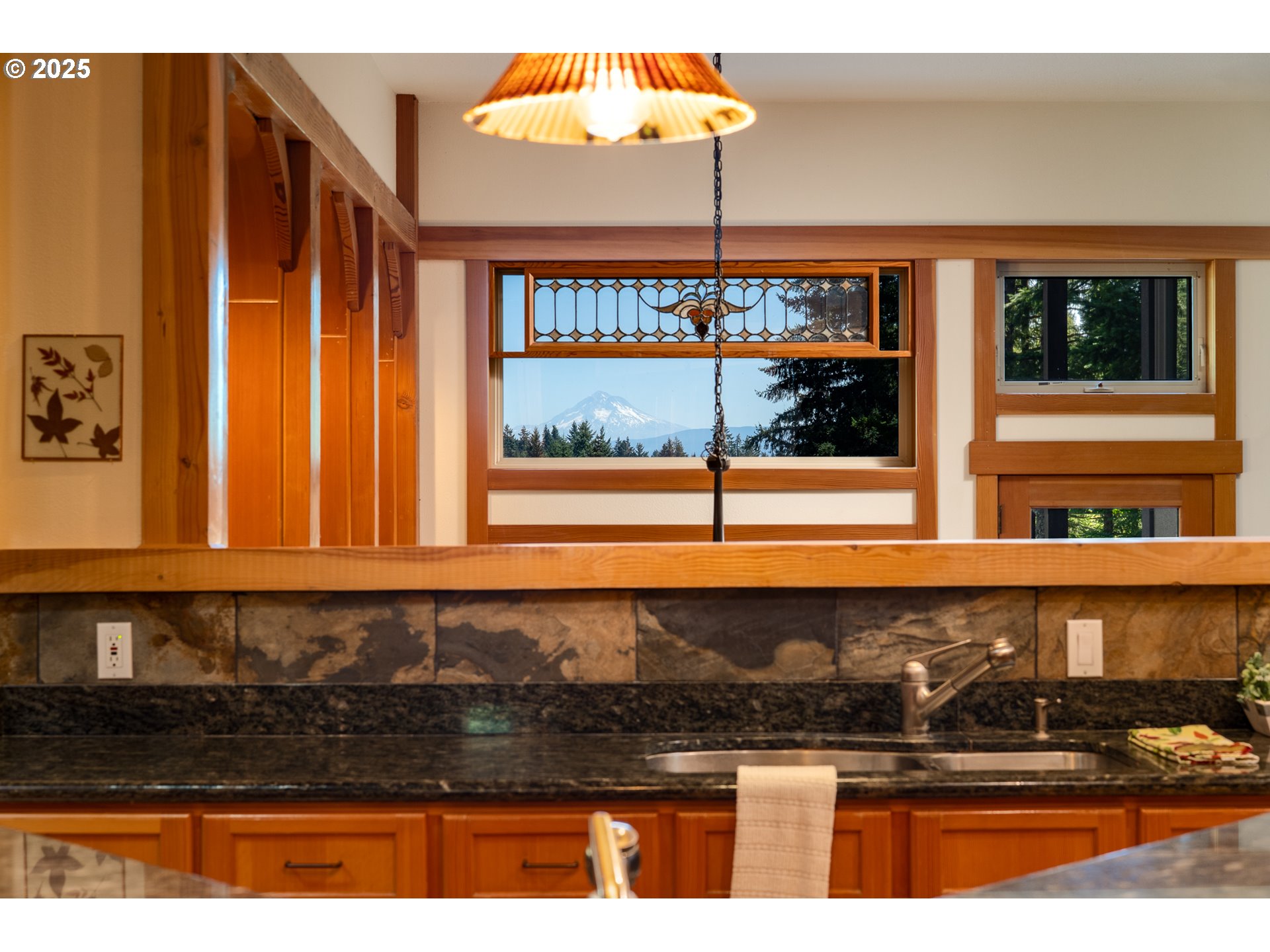 22091 South Ridge Road Oregon City, OR 97045 - Photo 14 of 48 a bathroom with a granite countertop sink and large window