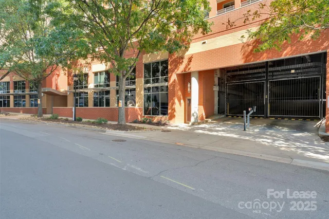 a front view of a building with street