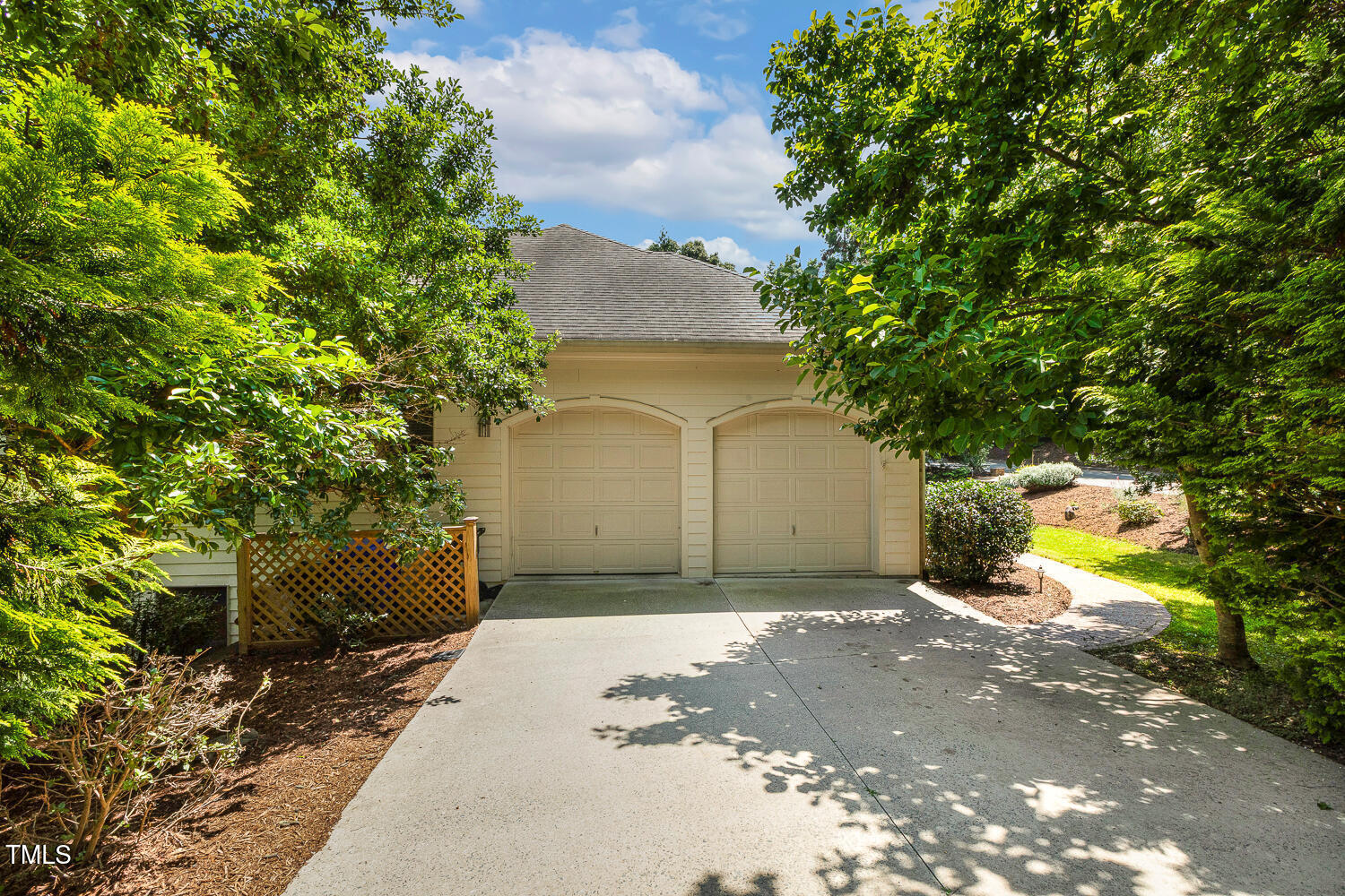 101 Cardiff Place Chapel Hill, NC 27516 - Photo 71 of 82 a front view of a house with a yard and garage