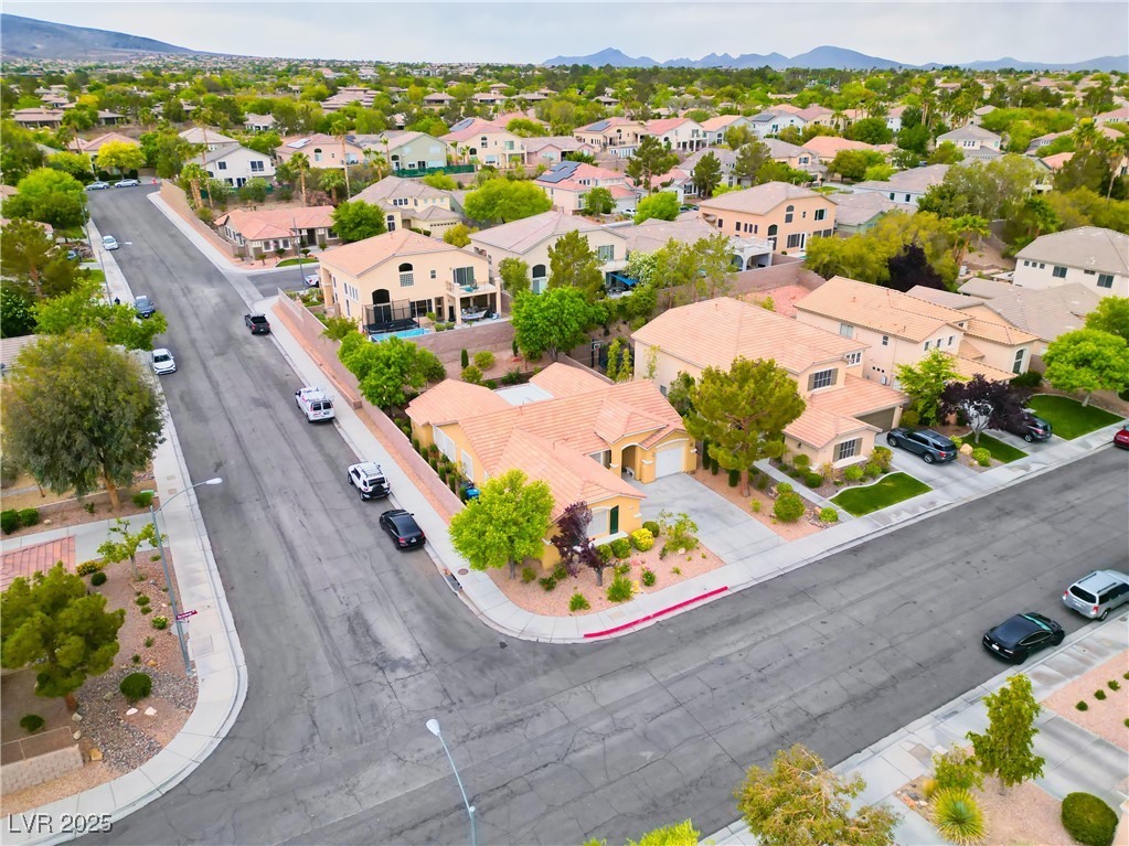 2383 Rainswept Avenue Henderson, NV 89052 - Photo 55 of 62 Aerial view of residential area with mountains