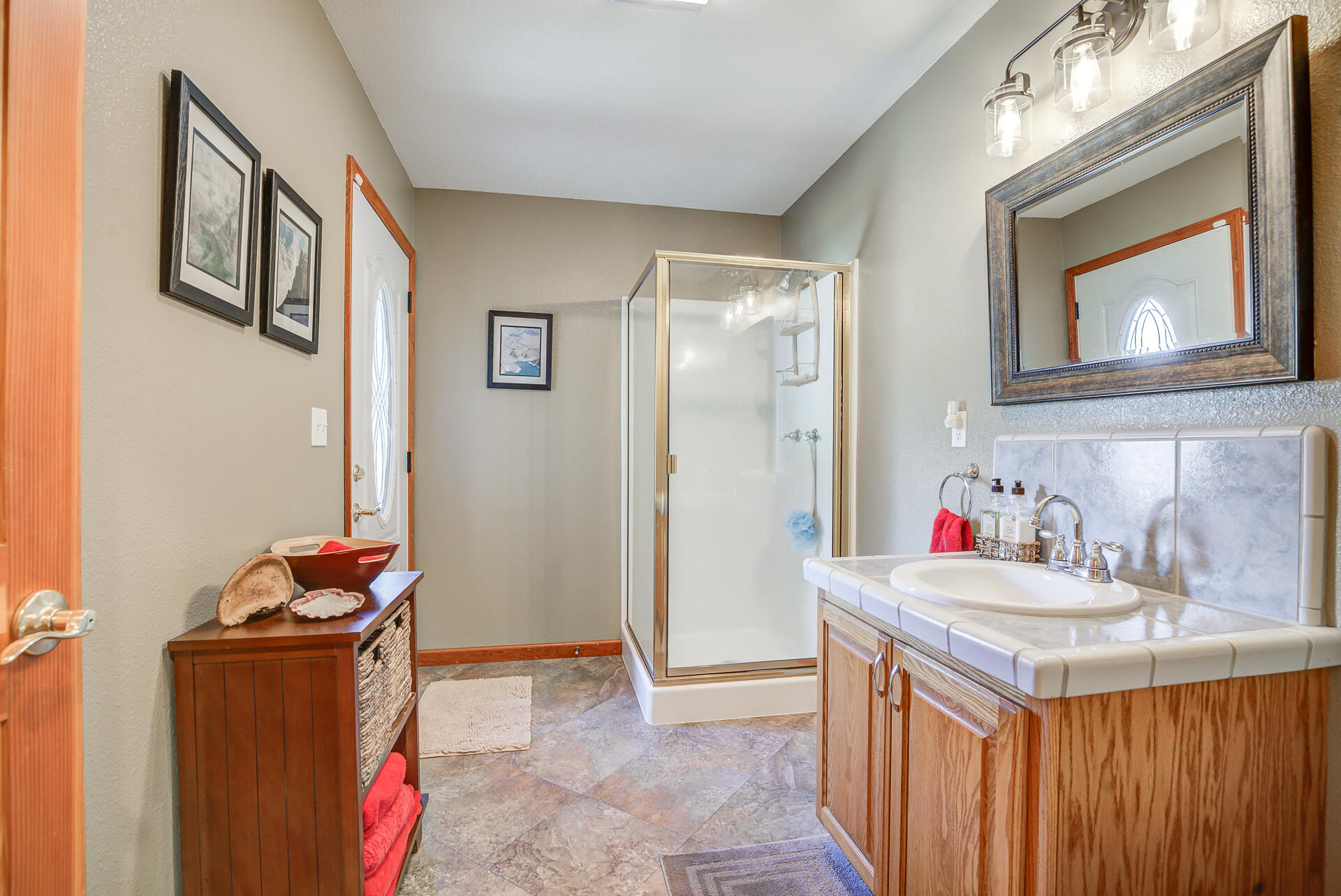 17536 Oly Way Anderson, CA 96007 - Photo 21 of 51 a bathroom with a sink vanity and a mirror