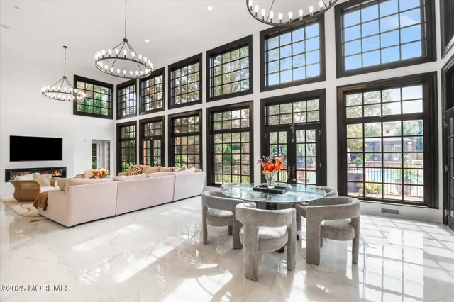 a very nice looking room with a large window