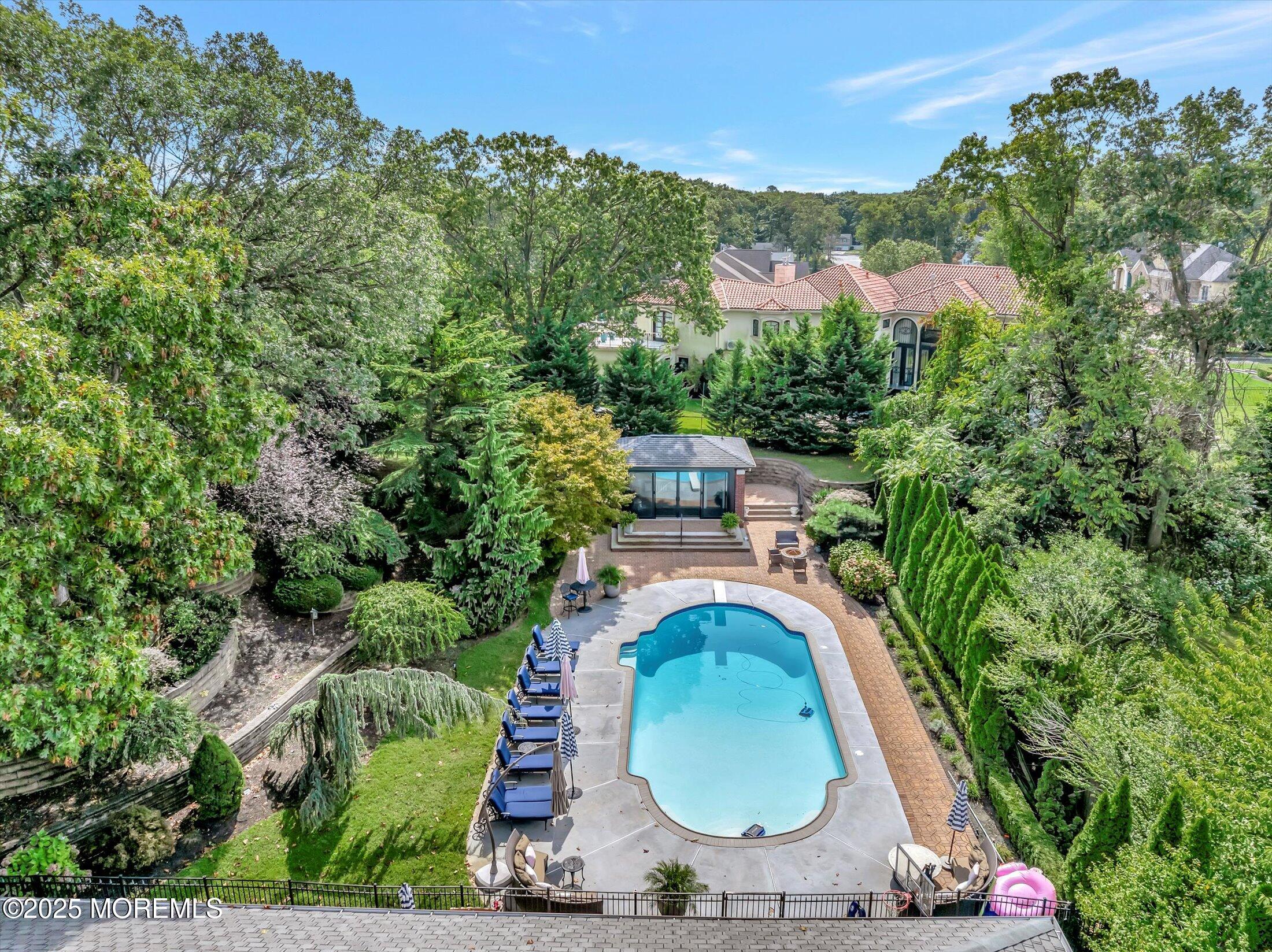 13 Valley Forge Road Eatontown, NJ 07724 - Photo 63 of 74 an aerial view of a house with outdoor space and lake view