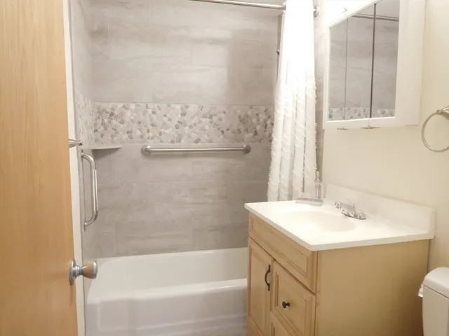 a view of swimming pool from a window