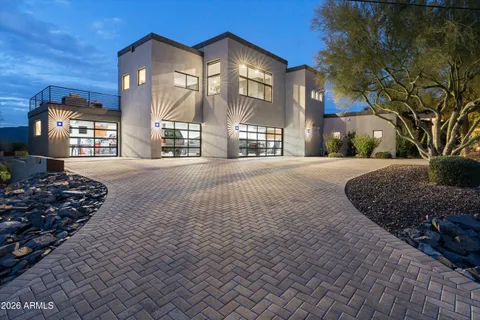 a large building with a outdoor space
