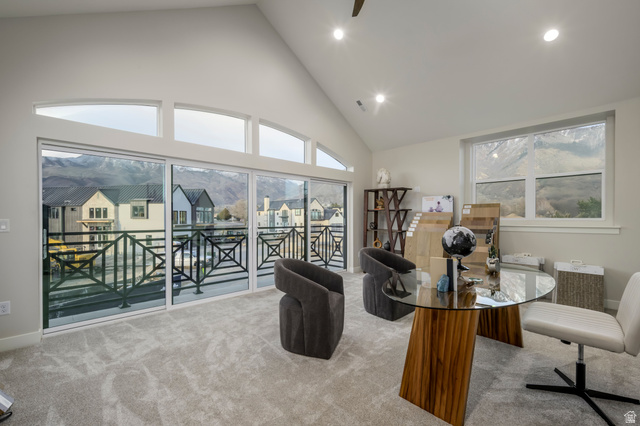 250 South Main Street, Unit 7 Alpine, UT 84004 - Photo 19 of 26 Large junior suite, office, or exercise area with Wasatch Mountain views