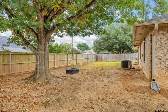 a backyard of a house